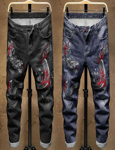 autumn winter dragon embroidered jeans men039s elastic slim feet personality fashion brand long pants printingwinter232l3408358, Blue
autumn winter dragon embroidered jeans men039s elastic slim feet personality fashion brand long pants printingwinter232l3408358, Blue