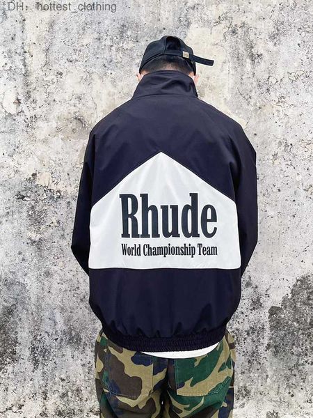 rhude jacket rhude designer clothing casual coats trendy color contrast patchwork men's pill zipper high street trench coat sports stre, Black;brown
rhude jacket rhude designer clothing casual coats trendy color contrast patchwork men's pill zipper high street trench coat sports stre, Black;brown
