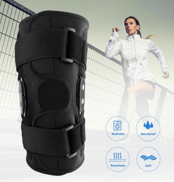 hinged knee brace plus size adjustable double metal knee brace support protection arthritis sports open gym basketball2448313, Black;gray
hinged knee brace plus size adjustable double metal knee brace support protection arthritis sports open gym basketball2448313, Black;gray