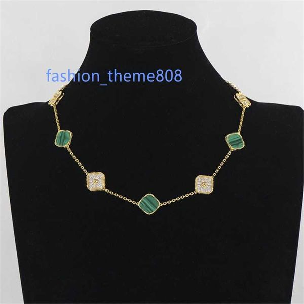 designer necklace van clover necklace gold pendant 10 four leaf diamond luxury classic necklaces for womens long chain jewellery titanium si, Silver
designer necklace van clover necklace gold pendant 10 four leaf diamond luxury classic necklaces for womens long chain jewellery titanium si, Silver