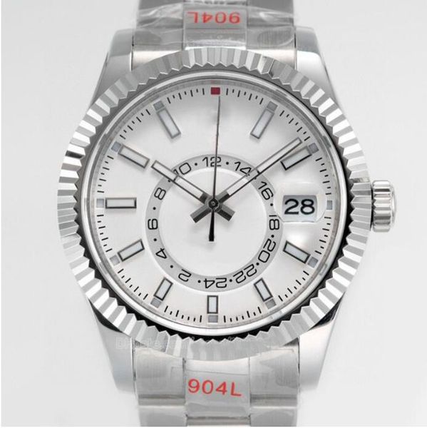 skydweller automatic watches mens outdoor watch black index hour markers 42mm syster bracelet with rotatable ring command screw-down crown m, Slivery;brown
skydweller automatic watches mens outdoor watch black index hour markers 42mm syster bracelet with rotatable ring command screw-down crown m, Slivery;brown
