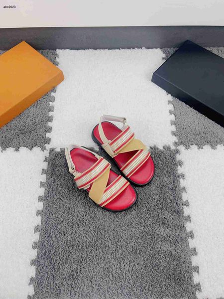 new designer kids shoes baby sandals letter printed ribbon girl slippers box packaging children's size 26-35 june25, Black;red
new designer kids shoes baby sandals letter printed ribbon girl slippers box packaging children's size 26-35 june25, Black;red