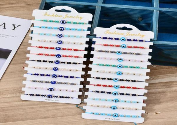12pcsset turkey blue evil eye bracelet women handmade rope chain crystal beads bracelets for girl party jewelry gift whole1378083, Golden;silver
12pcsset turkey blue evil eye bracelet women handmade rope chain crystal beads bracelets for girl party jewelry gift whole1378083, Golden;silver