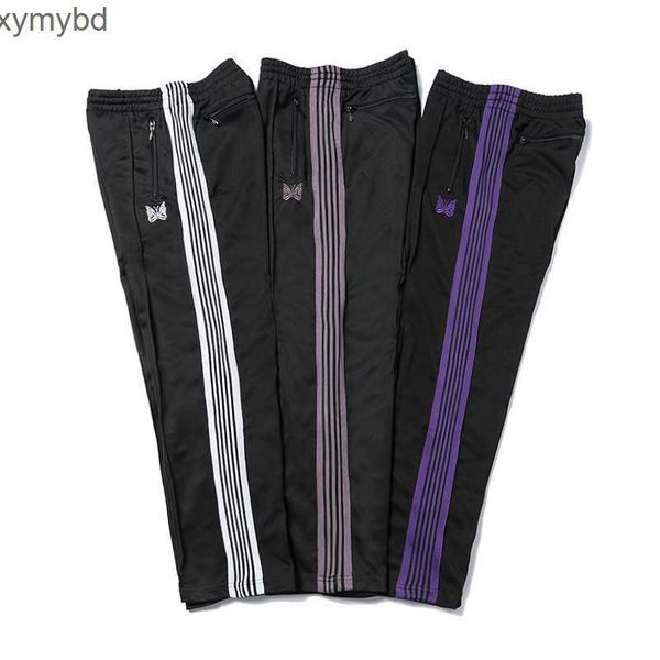 needles 3 colors fashion sweatpants butterfly embroidered side stripe men women long pants drawstring pants high street, Black
needles 3 colors fashion sweatpants butterfly embroidered side stripe men women long pants drawstring pants high street, Black