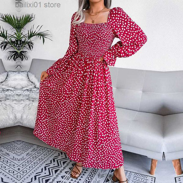 basic casual dresses ficusrong elegant square neck full sleeve a line pleated printed long dress women's fall winter chic dresses t2308, Black;gray
basic casual dresses ficusrong elegant square neck full sleeve a line pleated printed long dress women's fall winter chic dresses t2308, Black;gray