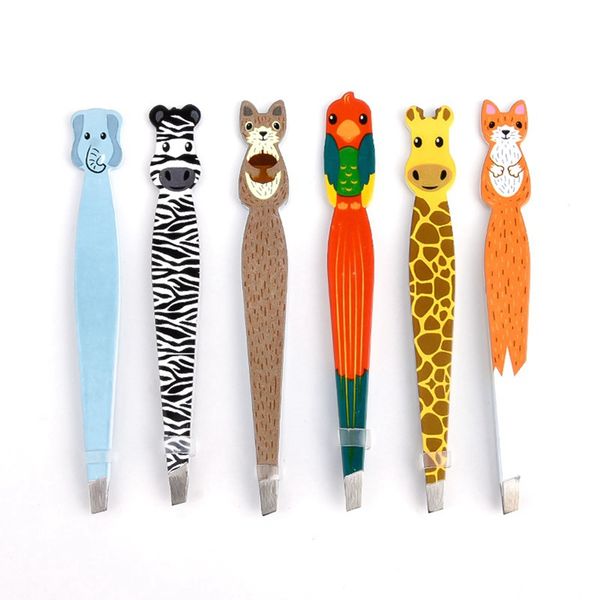 cartoon animal eyebrow tweezers clips stainless steel face hair removal oblique pliers beautfy moustache pull makeup tool e111
cartoon animal eyebrow tweezers clips stainless steel face hair removal oblique pliers beautfy moustache pull makeup tool e111