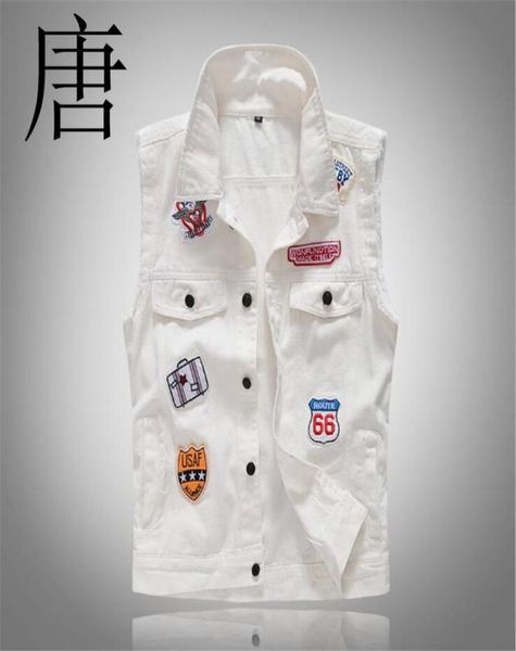 tang cool 2019 patch white masculino mens single breasted men vest denim jeans waistcoat7124099, Black;white
tang cool 2019 patch white masculino mens single breasted men vest denim jeans waistcoat7124099, Black;white