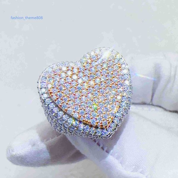 designer jewelry custom jewelry 925 sterling silver moissanite ring vvs diamond hip hop two colors heart ring
designer jewelry custom jewelry 925 sterling silver moissanite ring vvs diamond hip hop two colors heart ring
