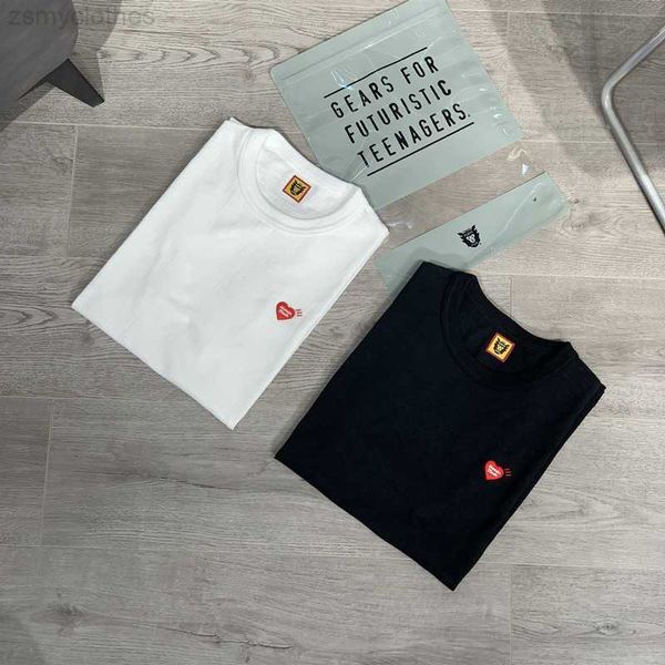 men's t-shirts good quality small heart embroidery human made fashion t-shirt men 1 1 human made women t shirt cute tees men clothing, White;black
men's t-shirts good quality small heart embroidery human made fashion t-shirt men 1 1 human made women t shirt cute tees men clothing, White;black