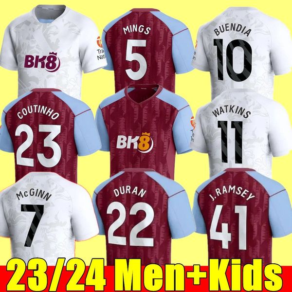 23/24 soccer jerseys kids kit home 2023 2024 football shirt home away fans player version camisetas futbol mings mcginn buendia watkins mail, Black;yellow
23/24 soccer jerseys kids kit home 2023 2024 football shirt home away fans player version camisetas futbol mings mcginn buendia watkins mail, Black;yellow