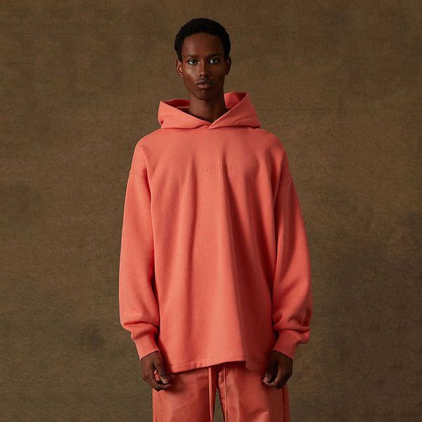ess hoodie fog double track 22fw new essentials small label flocking print high street men's and women's loose hooded sweater, Black
ess hoodie fog double track 22fw new essentials small label flocking print high street men's and women's loose hooded sweater, Black