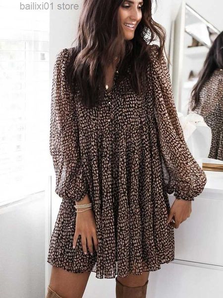 basic casual dresses lantern long sleeve leopard print ruffles women dress spring casual v-neck button mini dress ladies elegant party dress, Black;gray
basic casual dresses lantern long sleeve leopard print ruffles women dress spring casual v-neck button mini dress ladies elegant party dress, Black;gray
