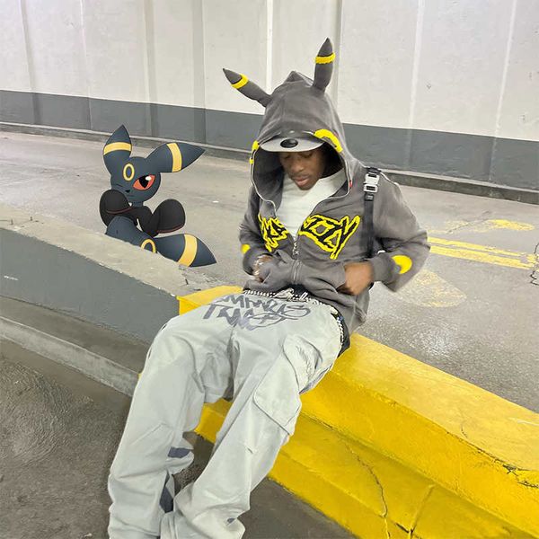 kakazzy moon ibu american sweater couple hip hop hooded pullover ins fashion brand loose coat men, Black
kakazzy moon ibu american sweater couple hip hop hooded pullover ins fashion brand loose coat men, Black