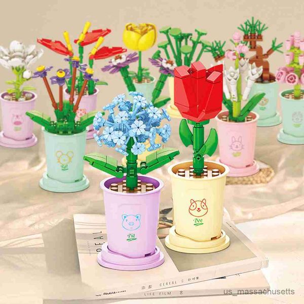 Blocks Flower Bouquet Building Blocks Kit DIY Flowers Block Toys Set Valentine's Day Rose B Set Gift for Girls Friends Adults R230817 s
Blocks Flower Bouquet Building Blocks Kit DIY Flowers Block Toys Set Valentine's Day Rose B Set Gift for Girls Friends Adults R230817 s