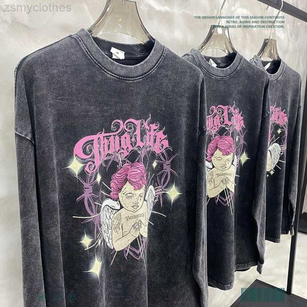 men's t-shirts good quality 2022ss angel letters fashion long sleeves men oversized women t-shirt washed tee vintage sweatshirts men cl, White;black
men's t-shirts good quality 2022ss angel letters fashion long sleeves men oversized women t-shirt washed tee vintage sweatshirts men cl, White;black