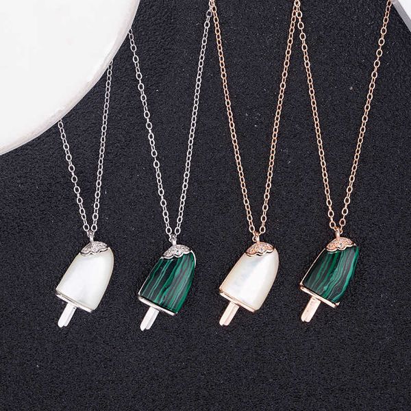 fashion necklace bvlga jewelry brand designer women's new korean 925 silver baojia ice cream necklace cone pendant chain valentine', Black
fashion necklace bvlga jewelry brand designer women's new korean 925 silver baojia ice cream necklace cone pendant chain valentine', Black