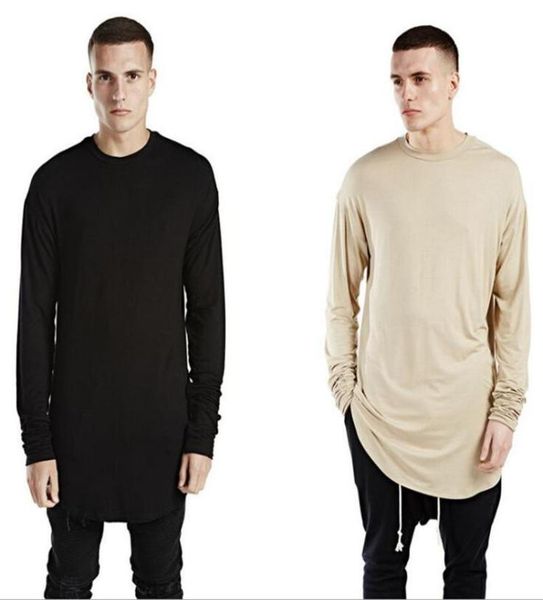 new men hipster tshirt street long sleeve shirt kpop oversized plain elongated curved hem tee 6504751, White;black
new men hipster tshirt street long sleeve shirt kpop oversized plain elongated curved hem tee 6504751, White;black