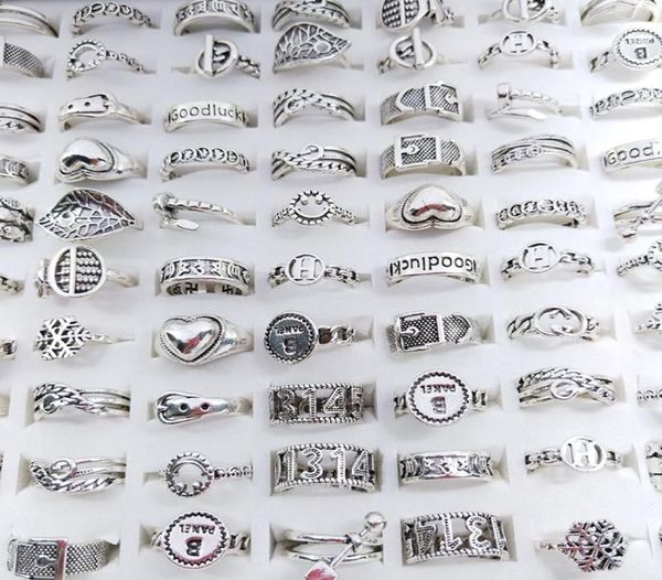 50pcslot vintage antique silver color band metal open adjustable love rings for women mix style fashion party gifts jewelry whole3900410
50pcslot vintage antique silver color band metal open adjustable love rings for women mix style fashion party gifts jewelry whole3900410