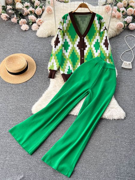 women's two piece pants singreiny autumn plaid sweater two piece suits knit women long sleeve v neck loose pocket wide leg pants fashi, White
women's two piece pants singreiny autumn plaid sweater two piece suits knit women long sleeve v neck loose pocket wide leg pants fashi, White