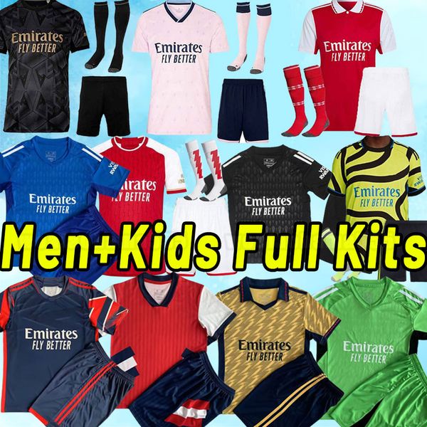 full kits 23 24 g.jesus saka soccer jerseys smith rowe odegaard trossard kiwior tomiyasu arsen martinelli 2023 2024 football shirt men kids, Black;yellow
full kits 23 24 g.jesus saka soccer jerseys smith rowe odegaard trossard kiwior tomiyasu arsen martinelli 2023 2024 football shirt men kids, Black;yellow