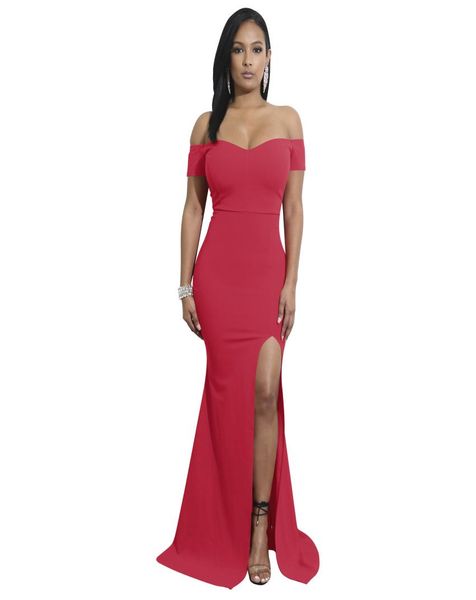 christmas new high slit design dress strapless fashion slim elegant mopping banquet dress 91109768025, White;black
christmas new high slit design dress strapless fashion slim elegant mopping banquet dress 91109768025, White;black