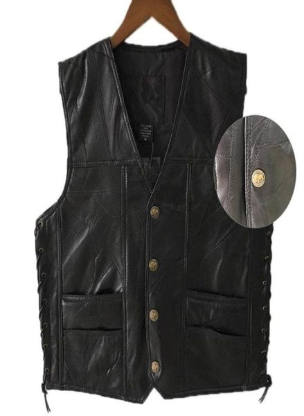 men039s vests mens side laces adjustable black leather motorcycle vest biker soft sheepskin5982908, Black;white
men039s vests mens side laces adjustable black leather motorcycle vest biker soft sheepskin5982908, Black;white