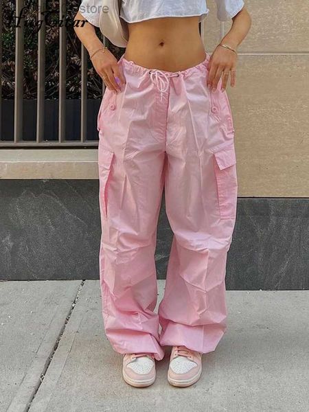 women's pants capris low waist drawstring bandage pockets oversized harem cargo pants summer autumn women fashion clothes y2k grunge t2, Black;white
women's pants capris low waist drawstring bandage pockets oversized harem cargo pants summer autumn women fashion clothes y2k grunge t2, Black;white