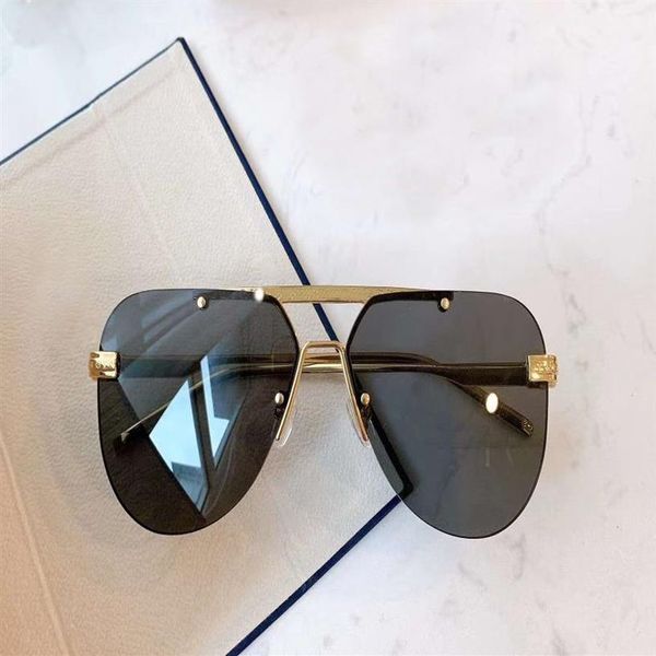 1261 pilot sunglasses for men black gold frame grey lens rimless gafas de sol de men sun glasses with box250w, White;black
1261 pilot sunglasses for men black gold frame grey lens rimless gafas de sol de men sun glasses with box250w, White;black