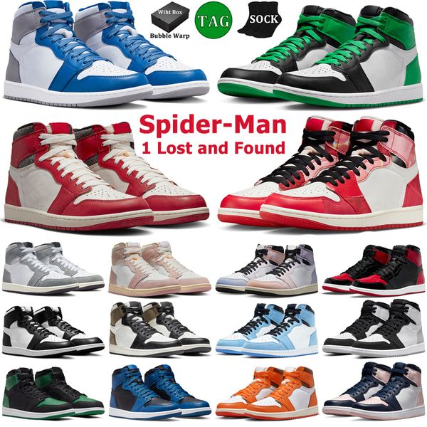 with box men 1s basketball shoes spider-man lost and found bred patent dark mocha denim white cement lucky green shadow 2.0 sreaith trainer
with box men 1s basketball shoes spider-man lost and found bred patent dark mocha denim white cement lucky green shadow 2.0 sreaith trainer