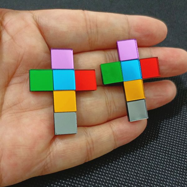 classic cross big stud mirror earrings for women acrylic multicolor splice plate jewelry fashion accessories, Golden;silver
classic cross big stud mirror earrings for women acrylic multicolor splice plate jewelry fashion accessories, Golden;silver