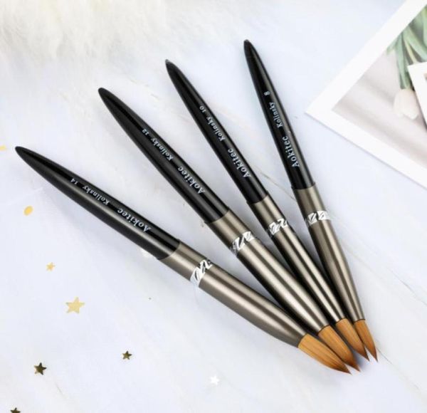 aokitec 4pcs kolinsky acrylic nail brush 1pcs black uv gel polish nail art extension builder pen drawing brushes for manicure tool2883911, Yellow
aokitec 4pcs kolinsky acrylic nail brush 1pcs black uv gel polish nail art extension builder pen drawing brushes for manicure tool2883911, Yellow