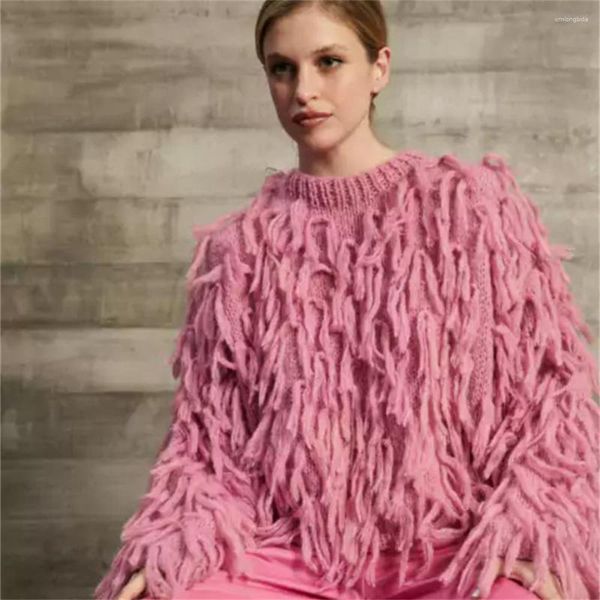 women's sweaters long sleeve knitted women stylish casual sweater with fringe tassel pullover smock loose autumn, White;black
women's sweaters long sleeve knitted women stylish casual sweater with fringe tassel pullover smock loose autumn, White;black