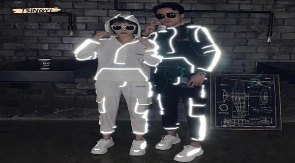 spring reflective jacket and anklelength pants sets multipocket hooded coats streetwear hip hop men women harajuku clothes men8546448, Gray
spring reflective jacket and anklelength pants sets multipocket hooded coats streetwear hip hop men women harajuku clothes men8546448, Gray
