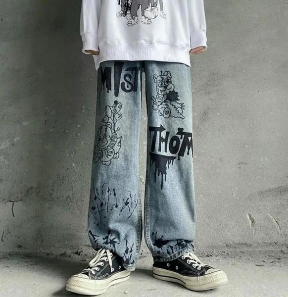 men039s jeans vintage washed man streetwear graffiti harajuku cartoon anime print fashion women loose wide leg pantsmen039s9530079, Blue
men039s jeans vintage washed man streetwear graffiti harajuku cartoon anime print fashion women loose wide leg pantsmen039s9530079, Blue