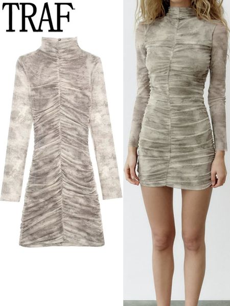 basic casual dresses traf print tulle short for women mini mesh bodycon dress ruched long sleeve woman evening party 230817, Black;gray
basic casual dresses traf print tulle short for women mini mesh bodycon dress ruched long sleeve woman evening party 230817, Black;gray