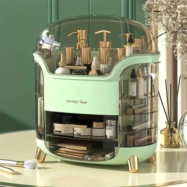 1pc premium cosmetic storage box - dust-proof vanity table drawer for lipstick and skin care products - perfect for home organization
1pc premium cosmetic storage box - dust-proof vanity table drawer for lipstick and skin care products - perfect for home organization