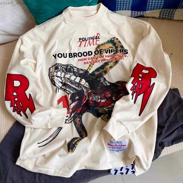 2023 new snake printing rrr123 trend long sleeves men 1:1 rrr 123 women hoodie streetwear tee fashion clothing, Black
2023 new snake printing rrr123 trend long sleeves men 1:1 rrr 123 women hoodie streetwear tee fashion clothing, Black