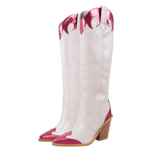 boots luxury cowboy cowgirl western boots metallic pink designer wedges long boots fashion embroidered female chunky high heels shoes 230816, Black
boots luxury cowboy cowgirl western boots metallic pink designer wedges long boots fashion embroidered female chunky high heels shoes 230816, Black