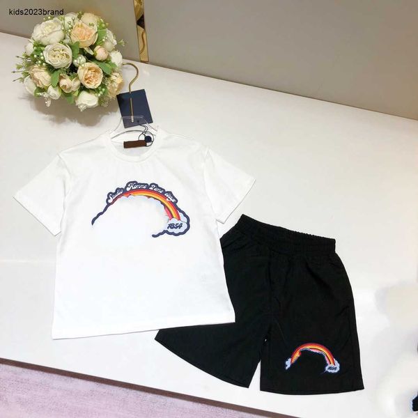 tracksuits kids clothes child sets summer baby suits size 90-160 cm 2pcs rainbow printed t-shirt and elastic waist shorts june25, White
tracksuits kids clothes child sets summer baby suits size 90-160 cm 2pcs rainbow printed t-shirt and elastic waist shorts june25, White