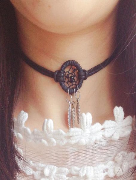 new design dream catcher chocker necklace wrap bracelet with alloy feathers choker necklaces handmade1304158, Golden;silver
new design dream catcher chocker necklace wrap bracelet with alloy feathers choker necklaces handmade1304158, Golden;silver