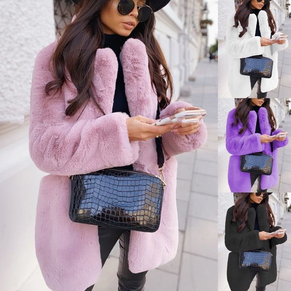 winter warm faux rabbit fur coat women mid long lapel furry loose pink faux fur jacket for women 2023 plush overcoat, Black
winter warm faux rabbit fur coat women mid long lapel furry loose pink faux fur jacket for women 2023 plush overcoat, Black