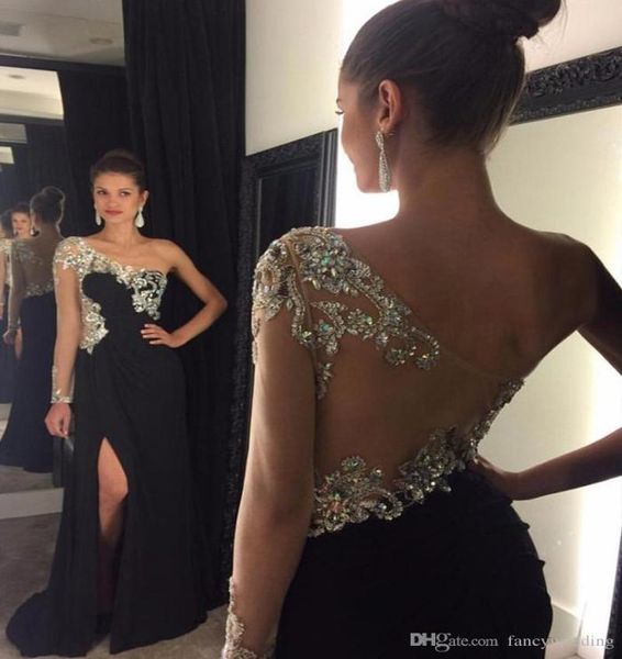 one shoulder thigh high splits applique column crystal elegant evening dresses special occasion prom gowns bridesmaid party d4627223, Black;red
one shoulder thigh high splits applique column crystal elegant evening dresses special occasion prom gowns bridesmaid party d4627223, Black;red