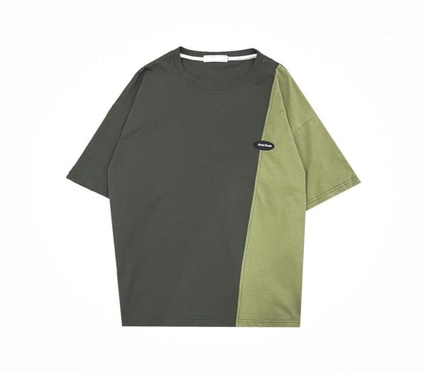 spring and summer fashion t shirt tide brand wild loose personality color matching short sleeve trend casual mens clothing7372181, White;black
spring and summer fashion t shirt tide brand wild loose personality color matching short sleeve trend casual mens clothing7372181, White;black