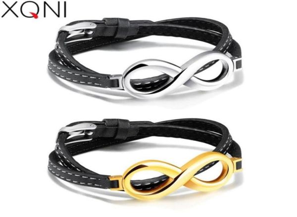 charm bracelets xqni infinity leather for men 1618cm long stainless steel goldsilver color cool male double layer wrap bracelet 169070116, Golden;silver
charm bracelets xqni infinity leather for men 1618cm long stainless steel goldsilver color cool male double layer wrap bracelet 169070116, Golden;silver