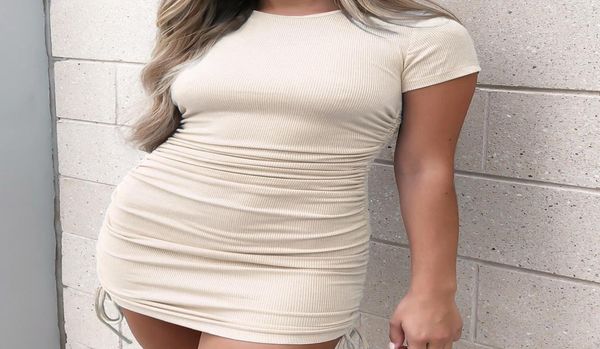 threaded off shoulder drawstring knit buttocks dress women039s oneck slim fit shirring dress bodycon short mini dress new9251708, Black;gray
threaded off shoulder drawstring knit buttocks dress women039s oneck slim fit shirring dress bodycon short mini dress new9251708, Black;gray