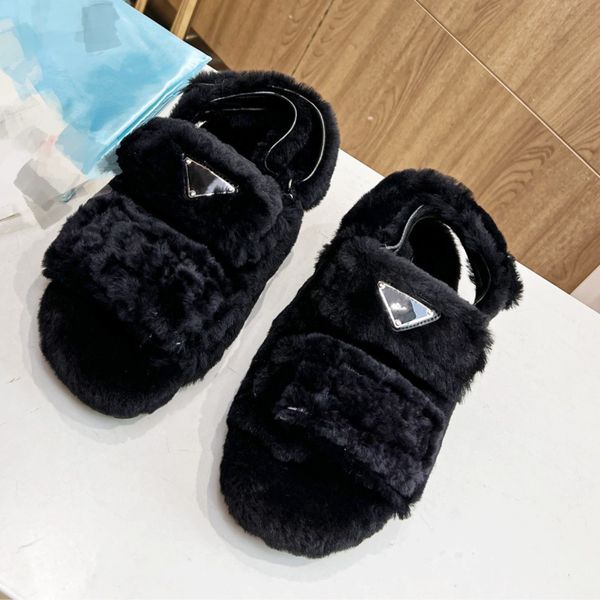 triangle buckle hook loop dad sandal logo slippers shearling fur mule strap slides platform furry slingbacks fleece soft flip flop women, Black
triangle buckle hook loop dad sandal logo slippers shearling fur mule strap slides platform furry slingbacks fleece soft flip flop women, Black