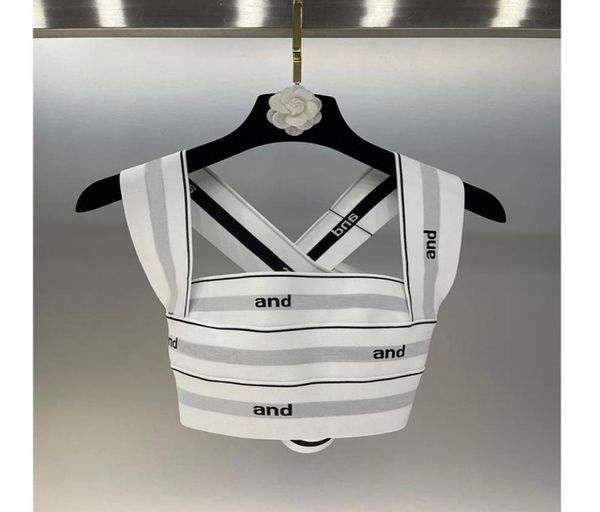 2022 crops vest runway fashion summer women letters stripe lady tanks elastic bandage sleeveless stretch crops vest4408303, White
2022 crops vest runway fashion summer women letters stripe lady tanks elastic bandage sleeveless stretch crops vest4408303, White