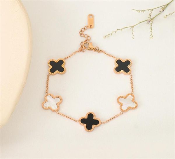 fashion lucky titanium steel fourleaf clover charm bracelets highend light luxury exquisite couple bracelet gold color nonfadin1493243, Golden;silver
fashion lucky titanium steel fourleaf clover charm bracelets highend light luxury exquisite couple bracelet gold color nonfadin1493243, Golden;silver