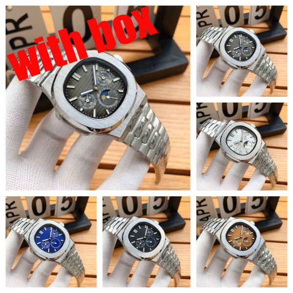 mens watch nautilus multifunctional watch sapphire watch designer watch high -quality mens watch automatic machine watch 904l stainless stee, Slivery;brown
mens watch nautilus multifunctional watch sapphire watch designer watch high -quality mens watch automatic machine watch 904l stainless stee, Slivery;brown