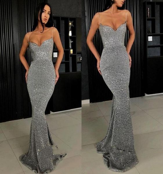 2020 dark gray prom dresses full sequins spaghetti straps mermaid long evening gowns plus size custom made pageant dress bc02742053817, Black
2020 dark gray prom dresses full sequins spaghetti straps mermaid long evening gowns plus size custom made pageant dress bc02742053817, Black